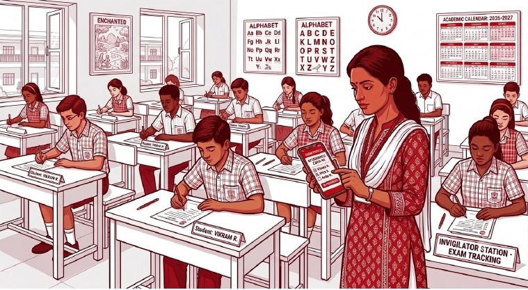 Exam invigilation and marking